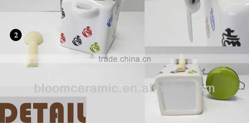 High quality ceramic mini sugar jar