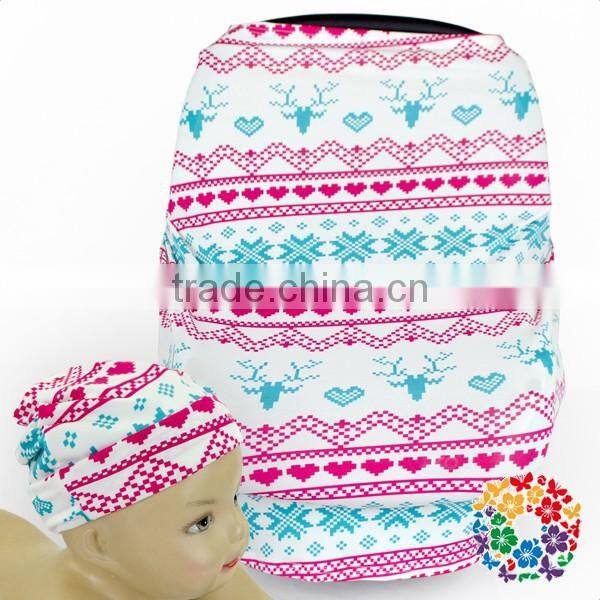 Elegant Car Seat Cover For Baby Flower Baby Winter Hat Set Washable Car Seat Cover