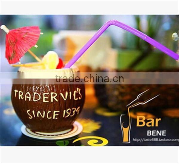 embossed ceramic Tiki mug