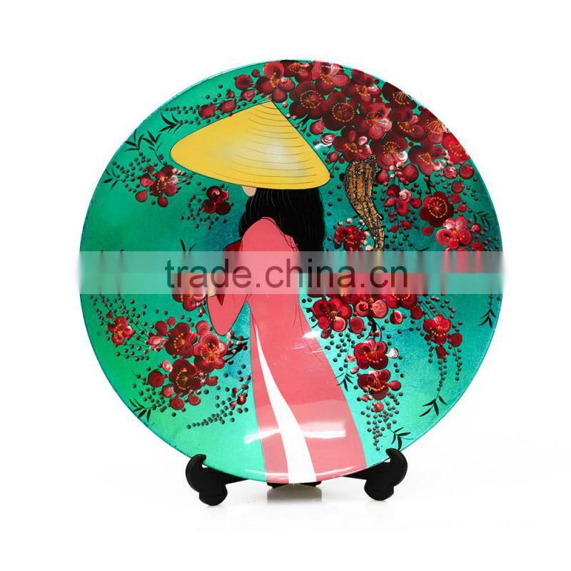 High quality lacquer plate for home decoration