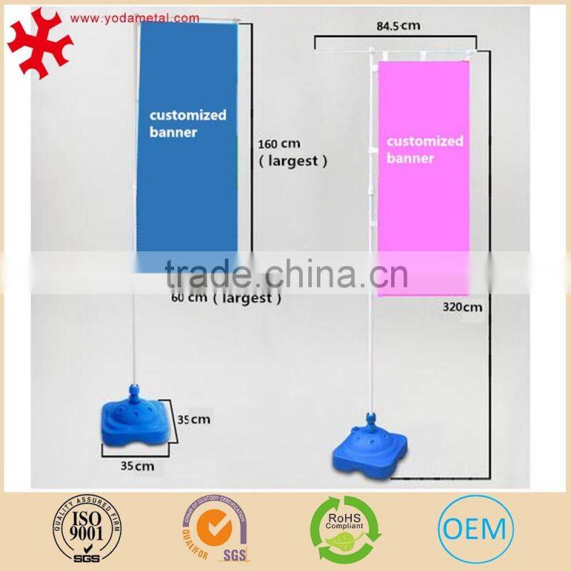 Retractable exhibition aluminium roll up banner stand with double side