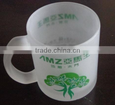 Reusable perfect prefessional quick customized glass mug with handle