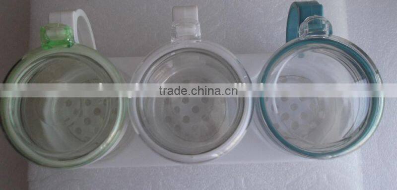 330ml 11ozPopular glass jars with colorful handle