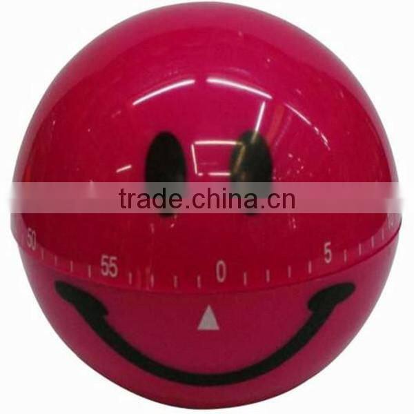 Digital countdown clock with smiling face