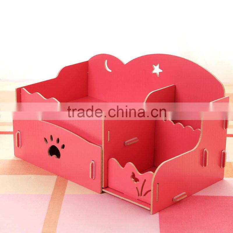 The wooden box DIY Korean cosmetic storage box desktop drawer storage
