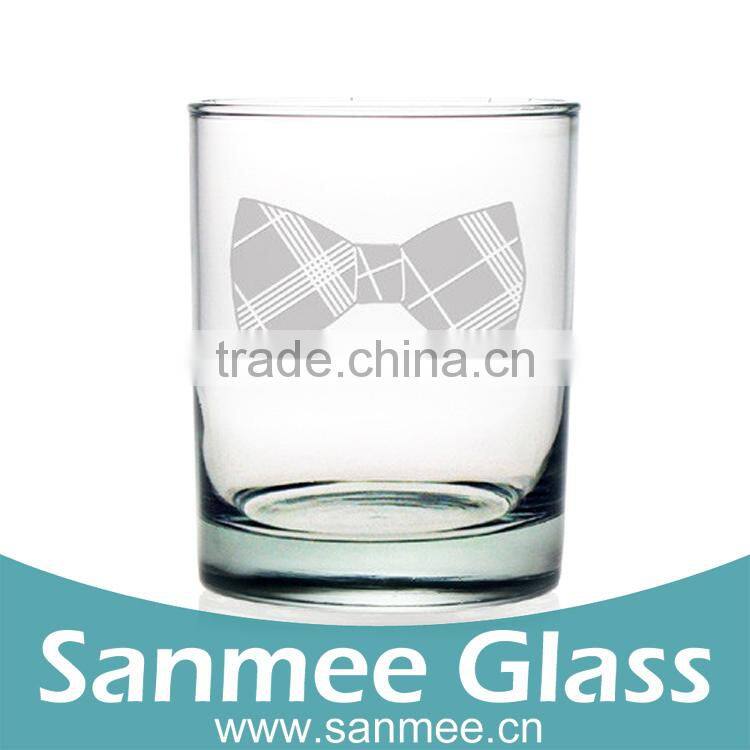 Girls Glass Cup Gift Set Pretty Bow Ties Logo Decal Rocks Glass