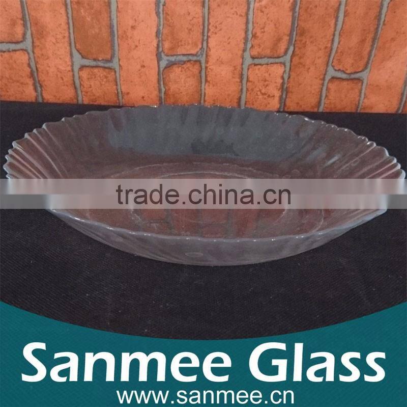 Manufacture Round Plate Clear Glass Charger Plates Wholesale