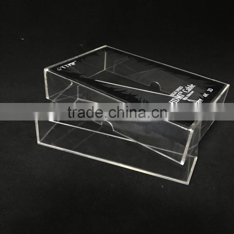custom clear acrylic packaging box for flowers