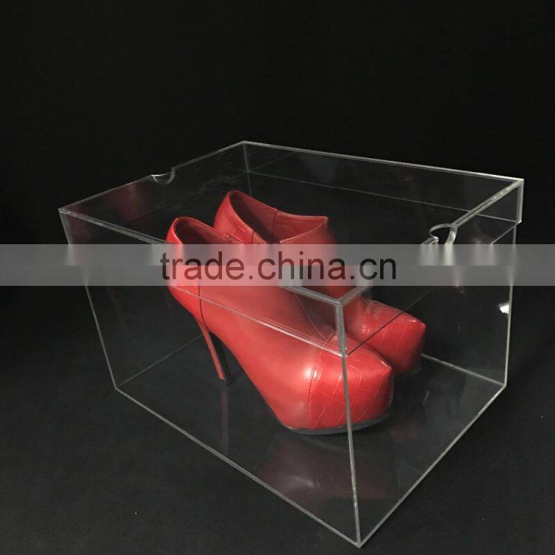high quality household clear acrylic shoe boxes