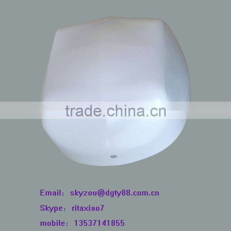 china supplier vacuum formed thick film blister white and black color plastic hats