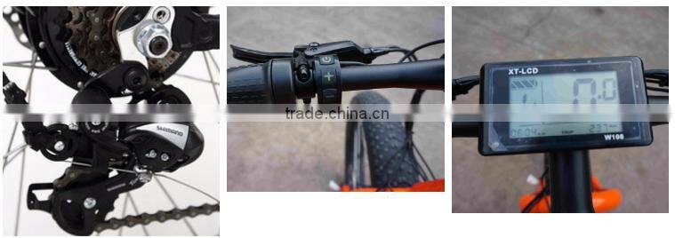 2017 popular high power atv fat tyre style snow bike electric bicycle electric fat bike