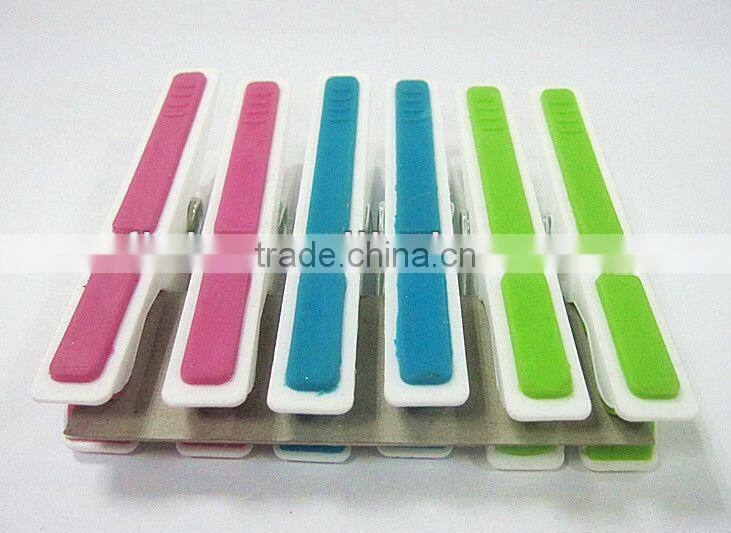 colorful block skidproof plastic clothes pegs