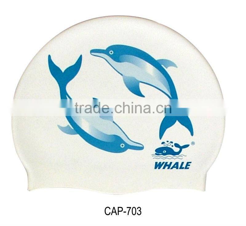 Children designed swim cap,Multi design swimming cap(CAP-300)