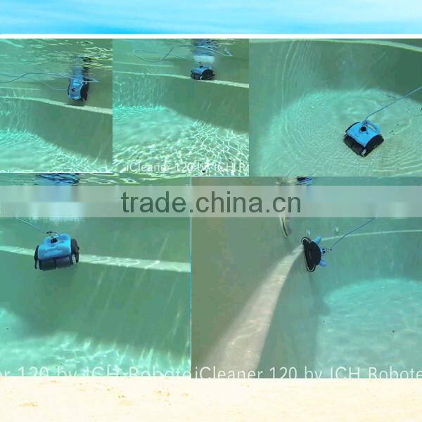 iCleaner-120 Deep blue Robotic Pool Vacuum Cleaner with caddy cart and CE