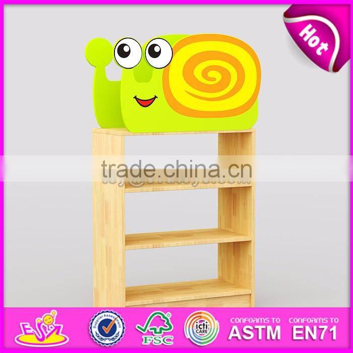 Best design nursery school combination cartoon wooden kids toy organization W08C201