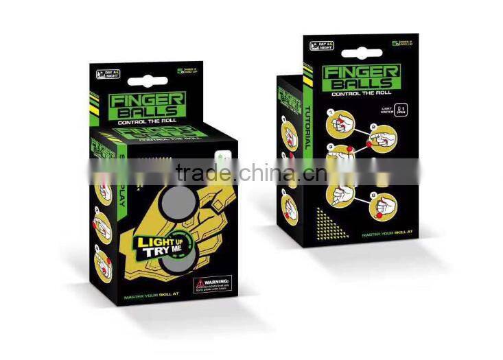 2017 New Fidget Balls Finger Rotating Toys LED YO YO Toy for Adult Kids