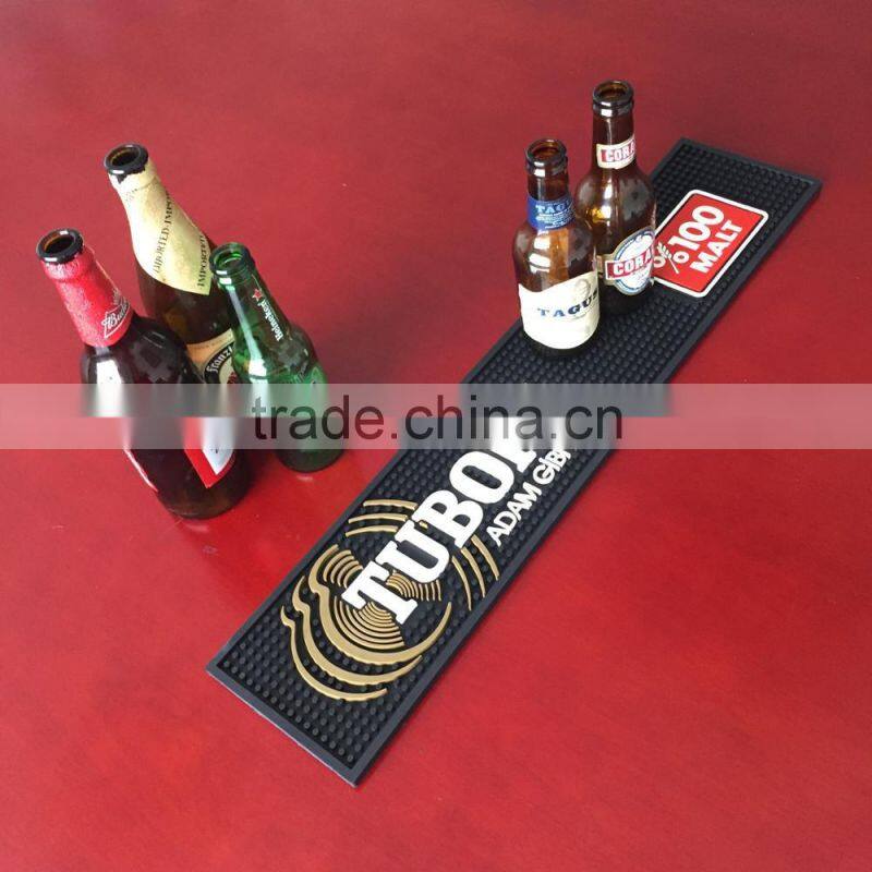 hot Promotional PVC Bar Mat With 3D Logo Bar Mat