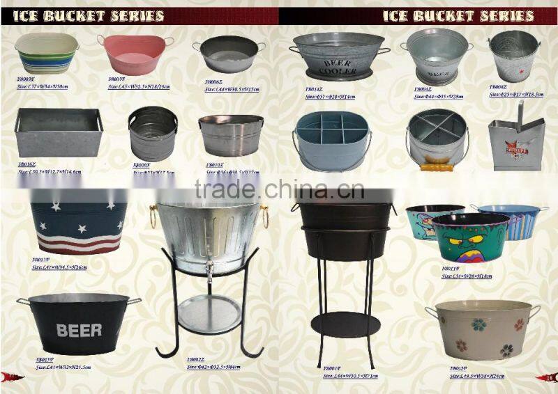 party ice bucket with stand beverage holder tub