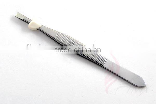 3.5" Flat Tip Eyebrow clip Eyebrow Tweezers