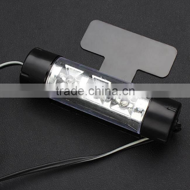 4Pcs Car Styling Interior Parking Decorative Light Passat B6 3 LEDs Led Lamp Car Door Charge 12V Glow 4in1 Atmosphere Blue Light