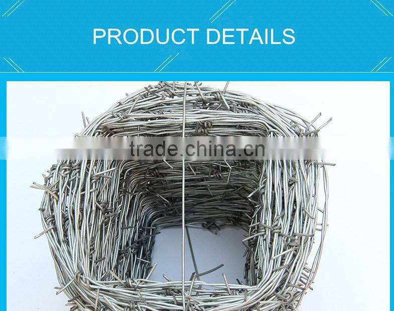 china supplier galvanized stainless steel barbed wire