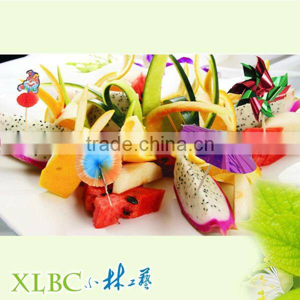 Small windmill cocktail craft decorative pick