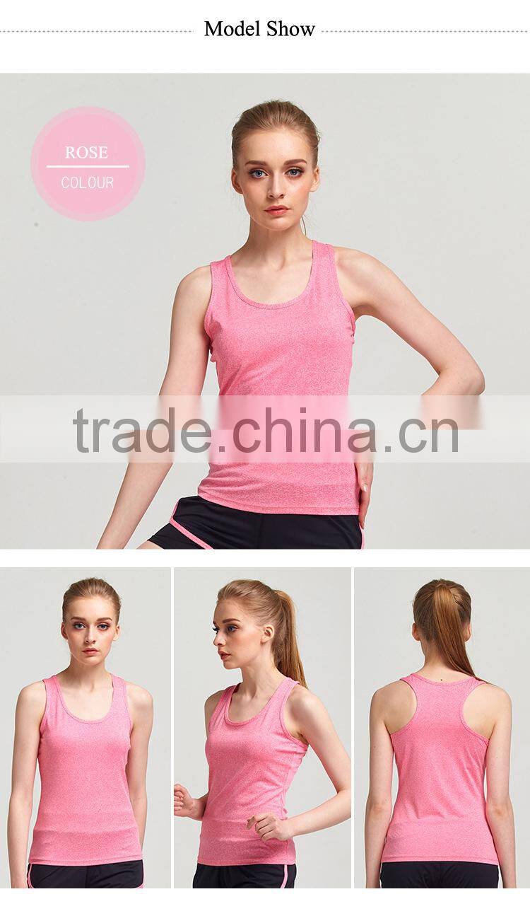 wholesale fitness slim sleeveless ladies purple vest gym yoga vest