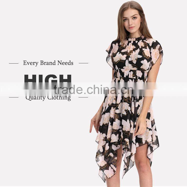 Latest womens wholesale summer boho Chiffon dress