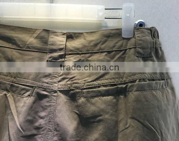 cheap peach skin big pocket authentic garment stock pants