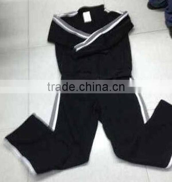 men two piece brushed fleece sportwear stock clothing