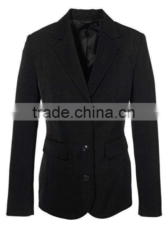 ladies blazer women's poly elastane blazer low crease blazer
