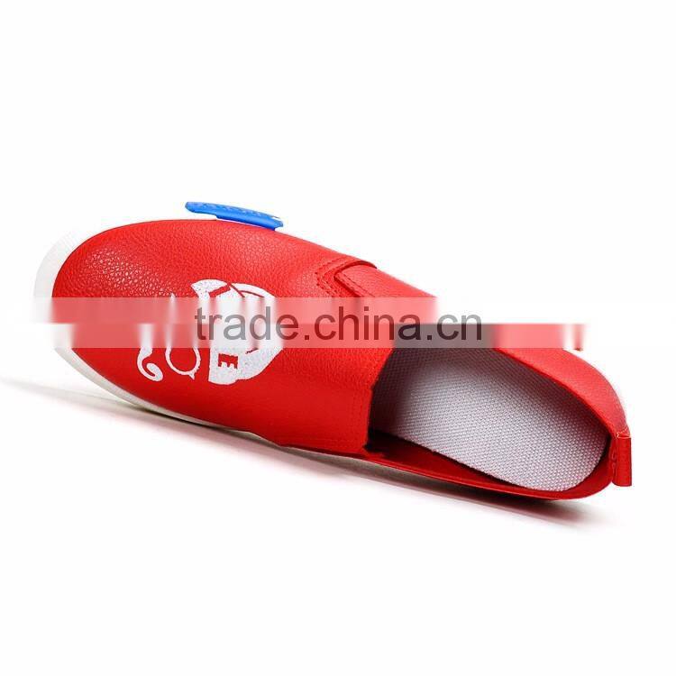 Hot selling ladies pu leather slip on shoes women platform shoes 2017 alibaba china market