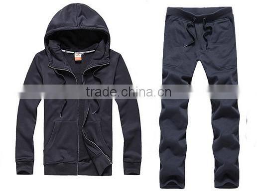 good quality hot sale 2017 Jiangxi alibaba cotton fleece tracksuits