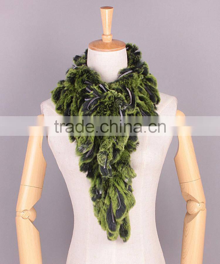 China factory Warm Scarves best-selling scarf shawl Fur Knit Scarf for Winter