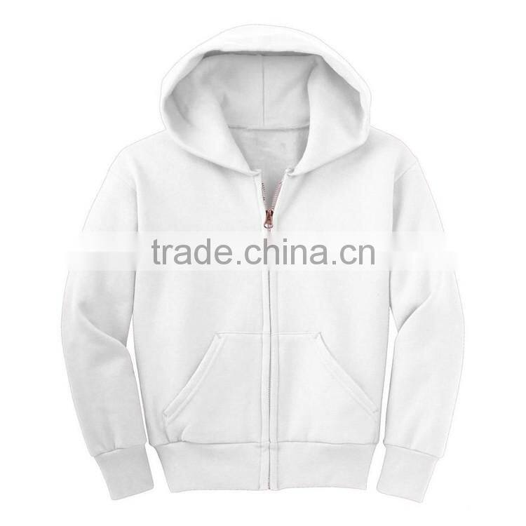 Children Clothing Manufacturer Bulk Custom Printed Blank Slim Fit Zipper Hoodie