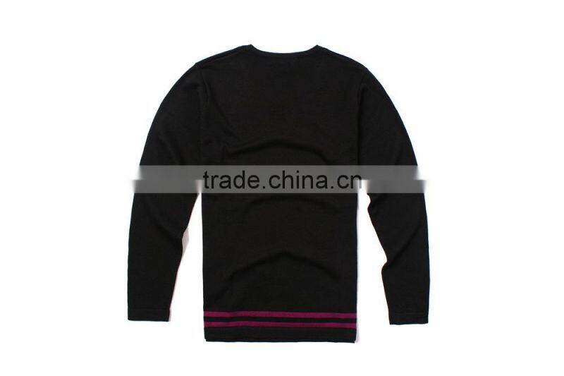 Men V neck Thin Sweater Knitting Pattern