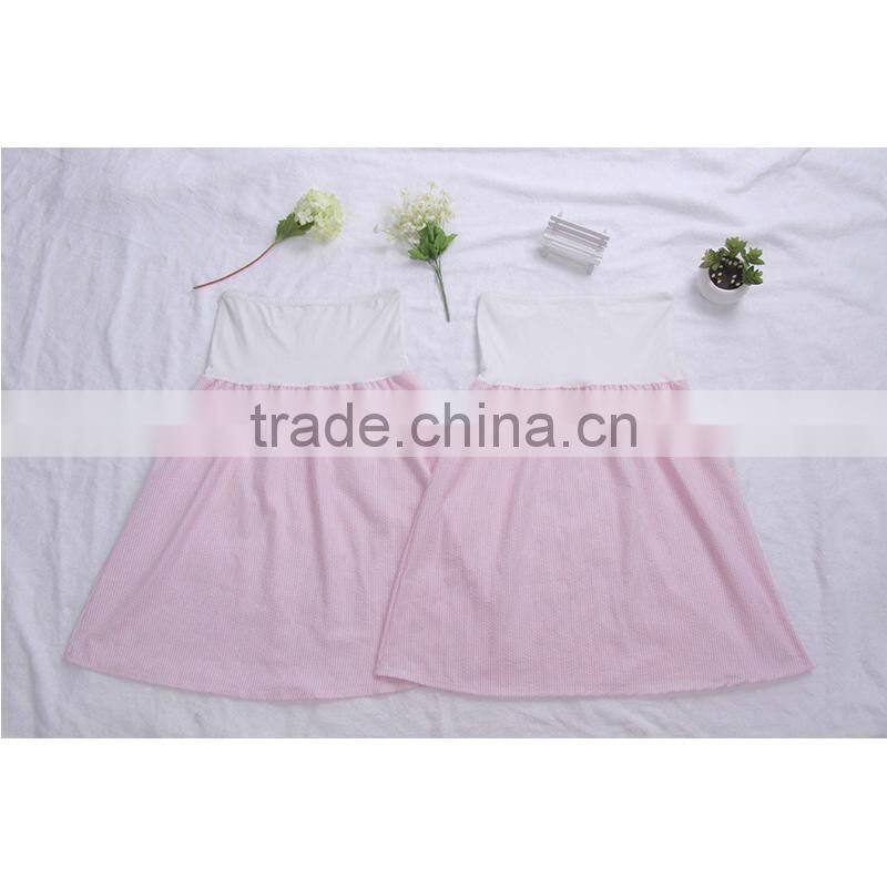 Novelty fashion monogrammed seersucker Swimsuit Cover Up