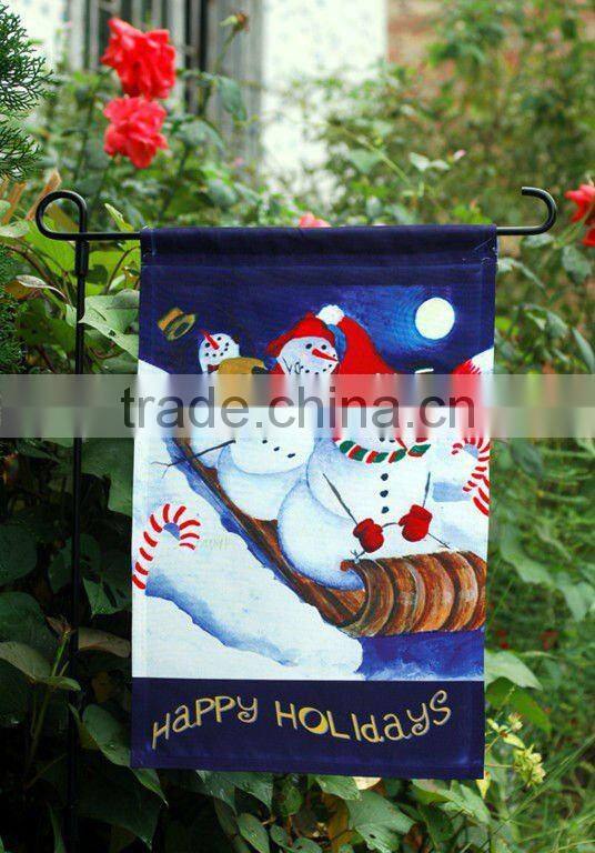 Christmas garden flag