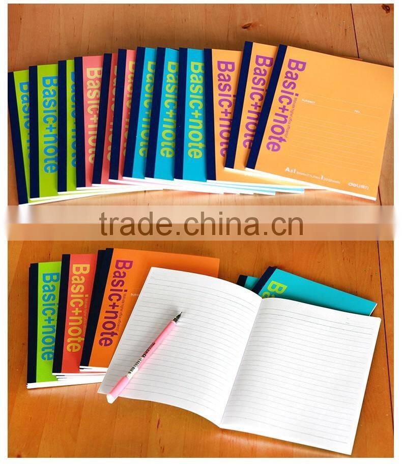 A5 cheap student notebook customizable perfect binding planner line shape inner page