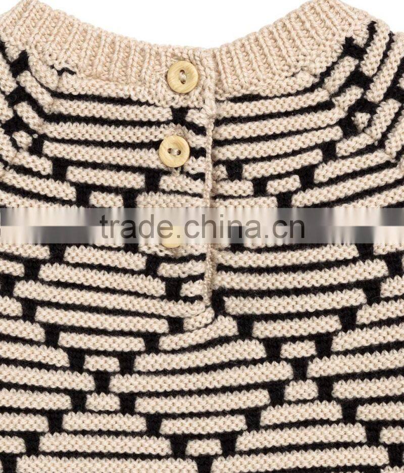 Soft wool round collar cardigan sweater for Children knitwear 2017