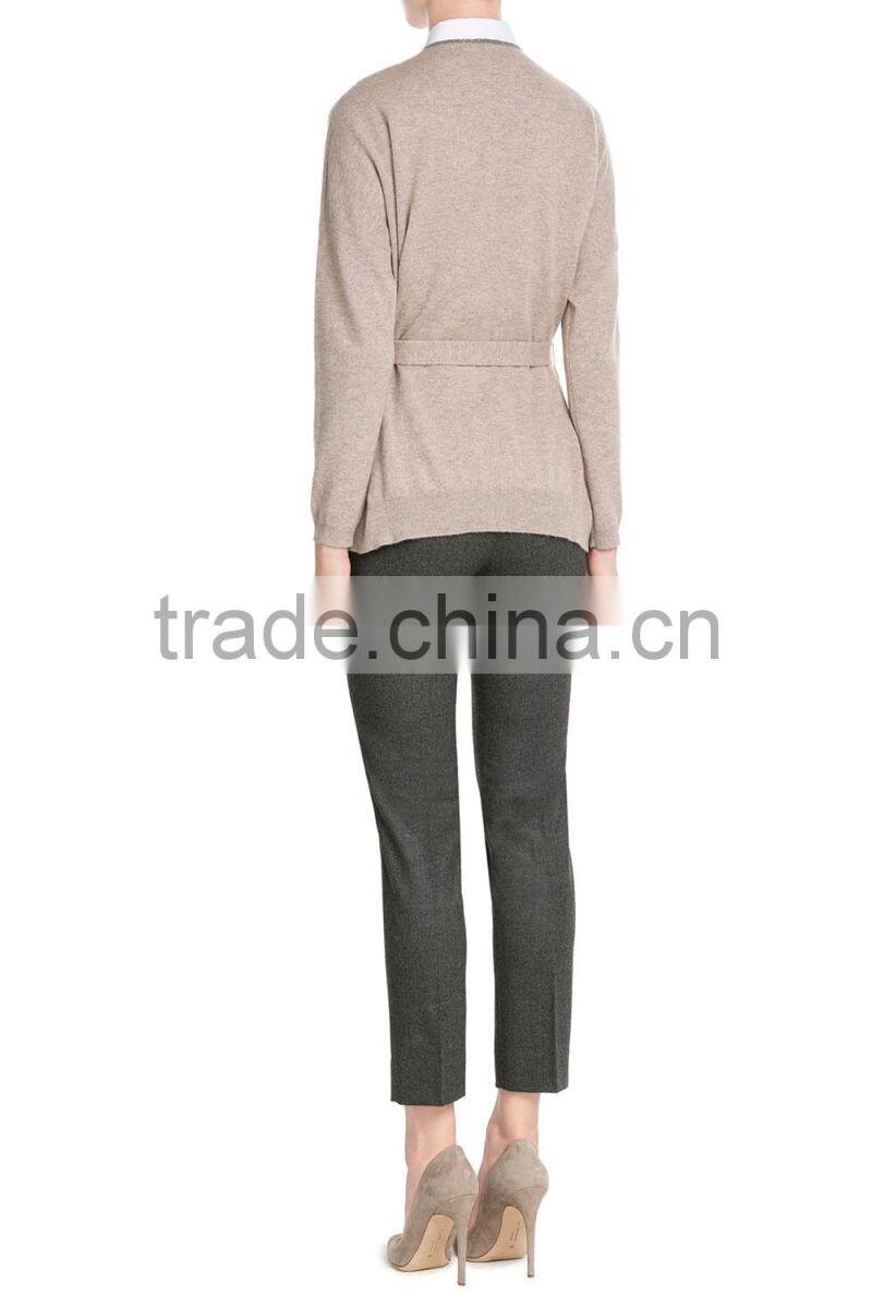 Hot selling warm sweater business casual long knnited oversized sweater