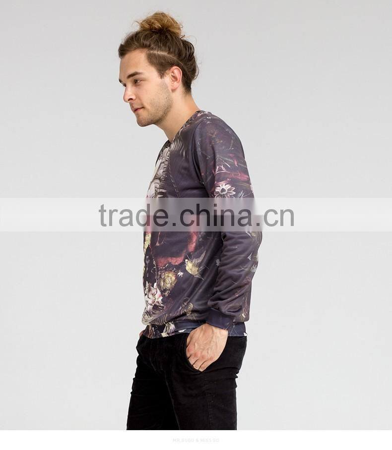 Unisex autumn/winter long sleeve crewneck fleece funny couple sweatshirt