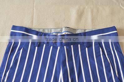 custom black white striped pants