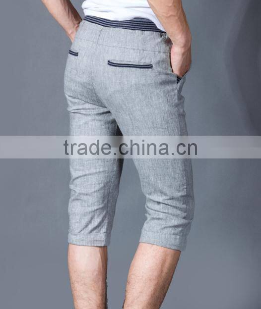 custom linen capri pants