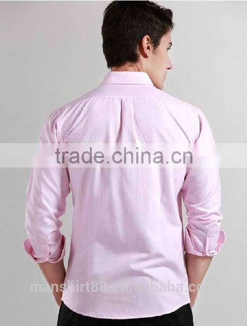 2017 latest long sleeve full cotton light blue button down oxford shirt