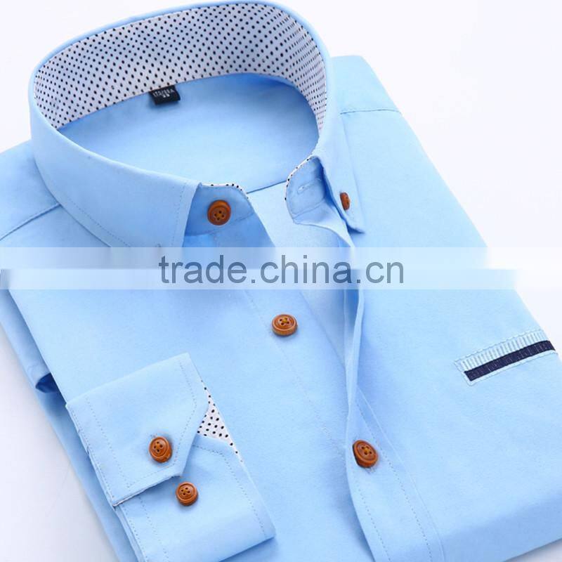 High quality customise 2016 new arrival cheap mens uniform office shirt with private logo