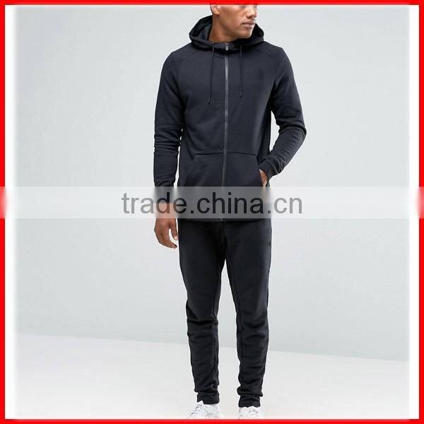 Mens Modern Latest Design Tracksuit Set In Black Wholesale Plain Jogging Suit High Quality Tracksuits
