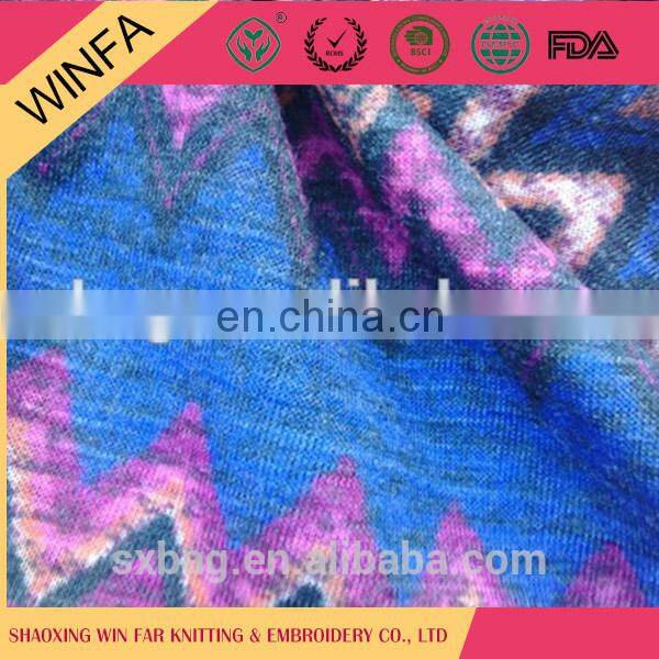 2015 New Made in china Colorful Plain micro polyester jersey fabric for cloth