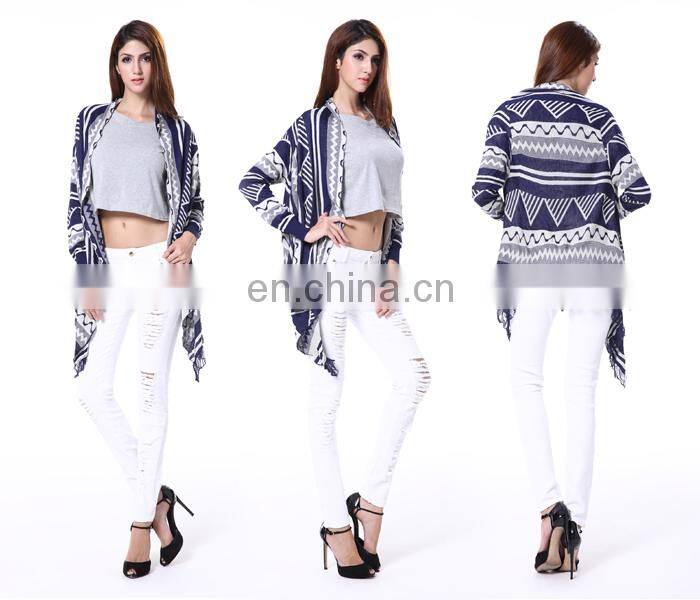 Wholesale hot saling and ladies fashion cardigan sweater Knit shrug