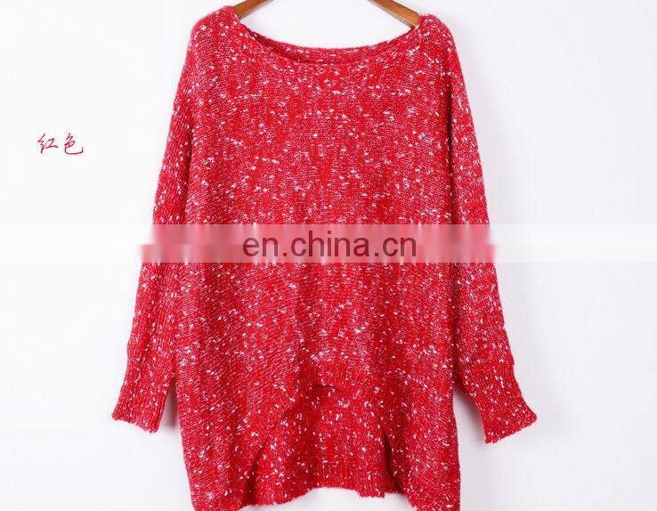 2013 Hot Sale Women Autumn Fashion O Neck Solid Knitwear Pullover Sweater cheap wholesale